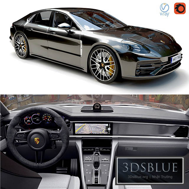 Porsche Panamera Turbo s 3DS Max - thumbnail 3