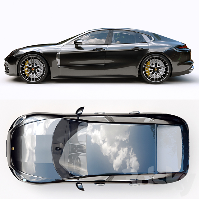 Porsche Panamera Turbo s 3DSMax File - thumbnail 3