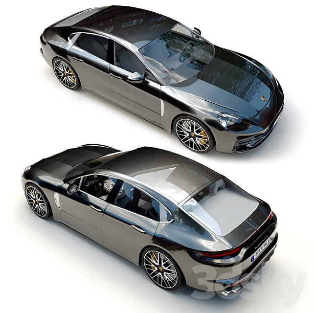 Porsche Panamera Turbo s 3DSMax File - thumbnail 4