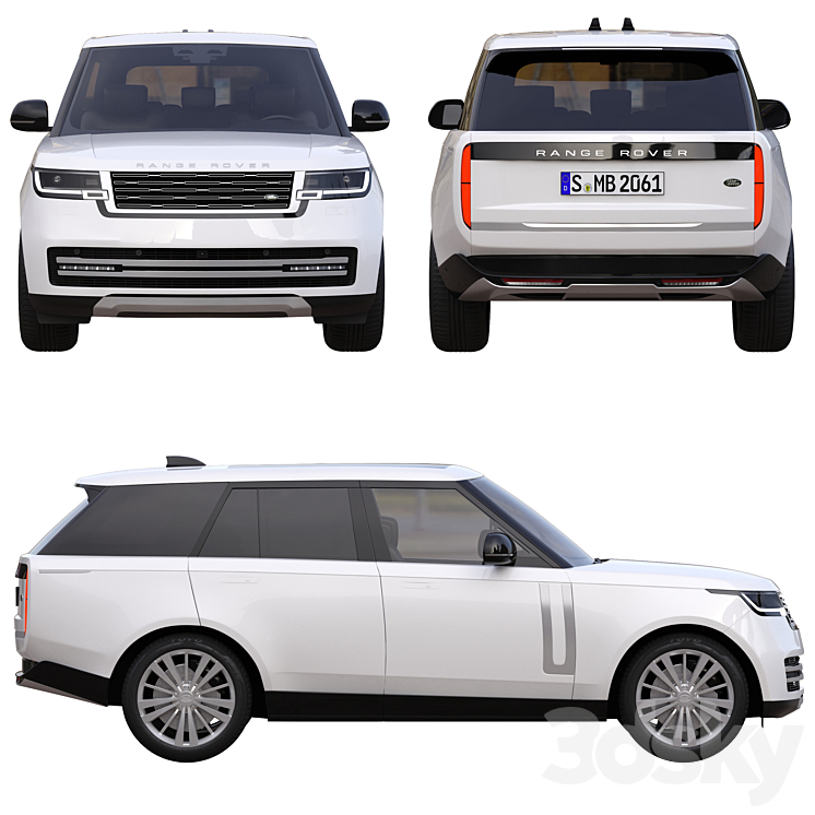 Range Rover 2022 3DS Max Model - thumbnail 2