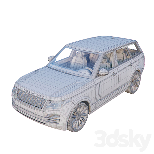 Range Rover Autobiography L405 3DSMax File - thumbnail 3