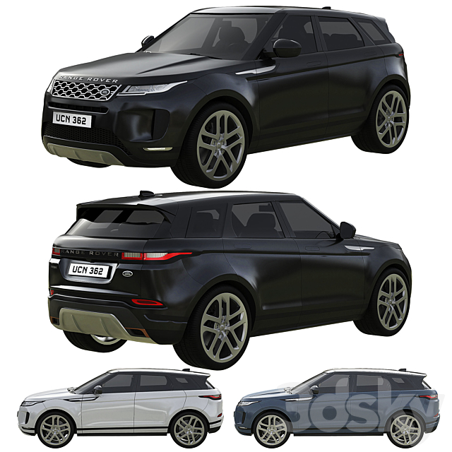 Range Rover Land Rover Evoque 3DS Max Model - thumbnail 1