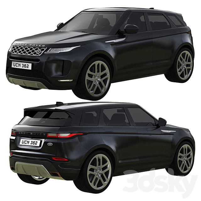 Range Rover Land Rover Evoque 3DS Max Model - thumbnail 2