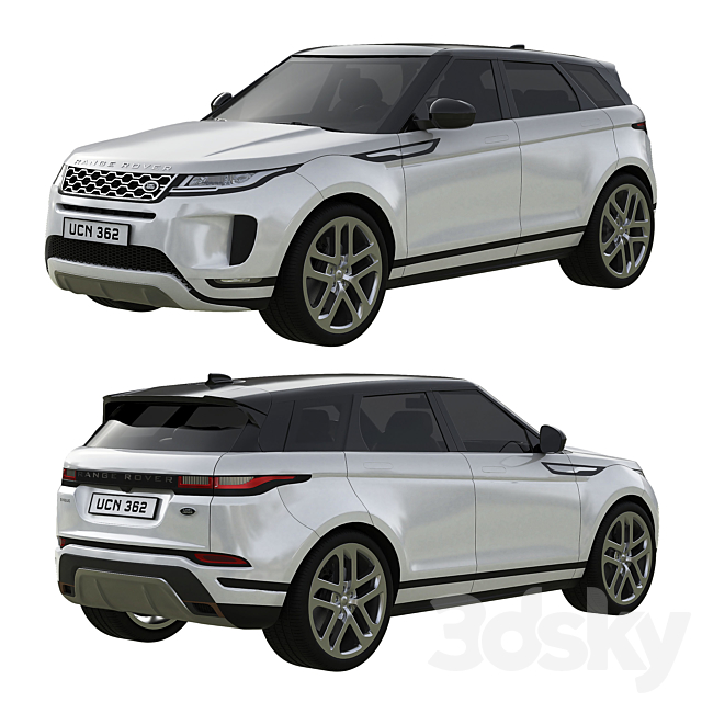 Range Rover Land Rover Evoque 3DS Max Model - thumbnail 3