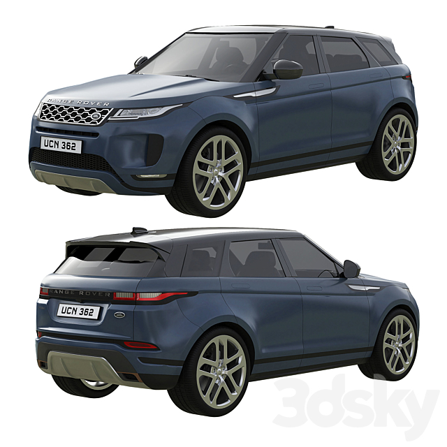 Range Rover Land Rover Evoque 3DS Max Model - thumbnail 4