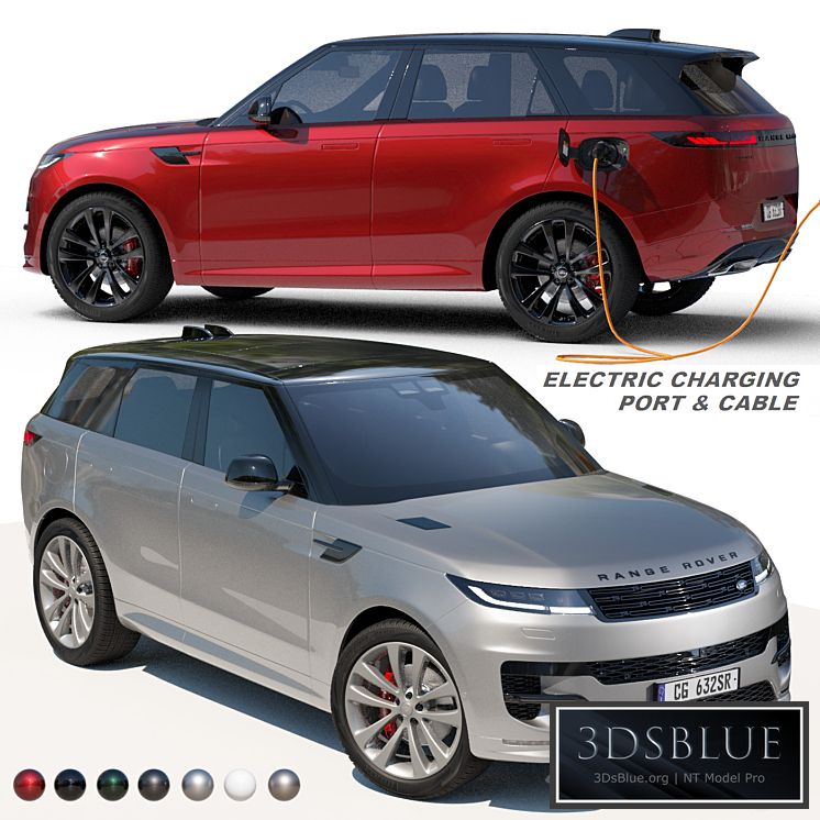 Range Rover Sport hybrid PHEV 2023 3DS Max - thumbnail 3