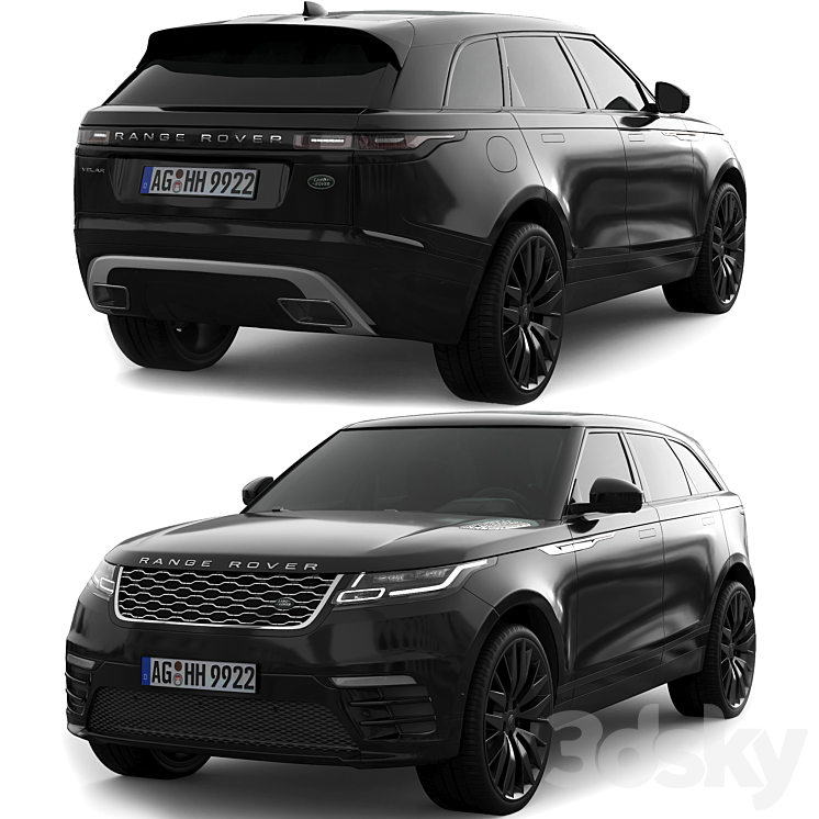 Range rover velar 3DS Max - thumbnail 1