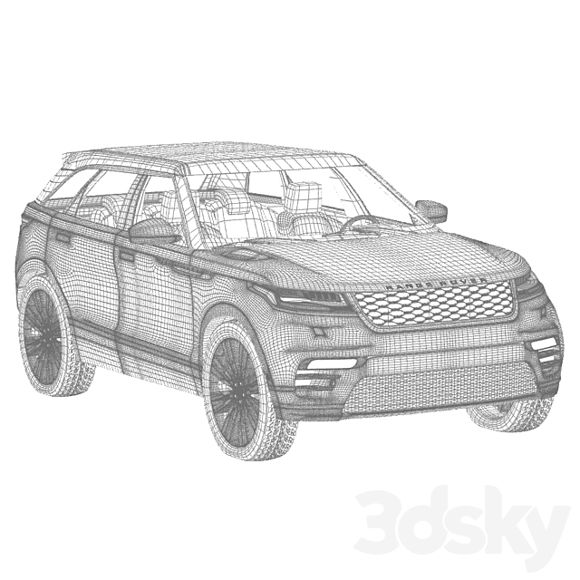 Range Rover Velar 3DS Max Model - thumbnail 2