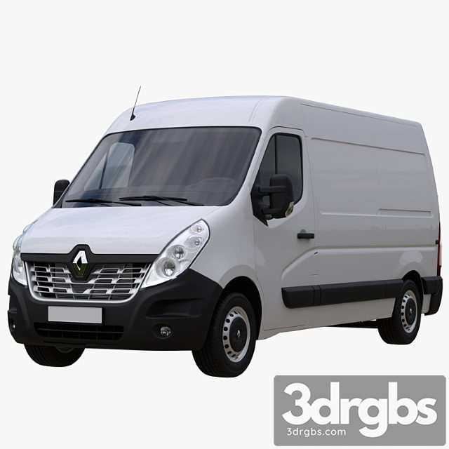 Renault master l2h2 panelvan 3dsmax Download - thumbnail 1