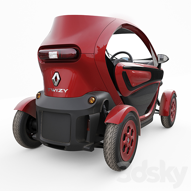 Renault Twizy 3DS Max Model - thumbnail 2