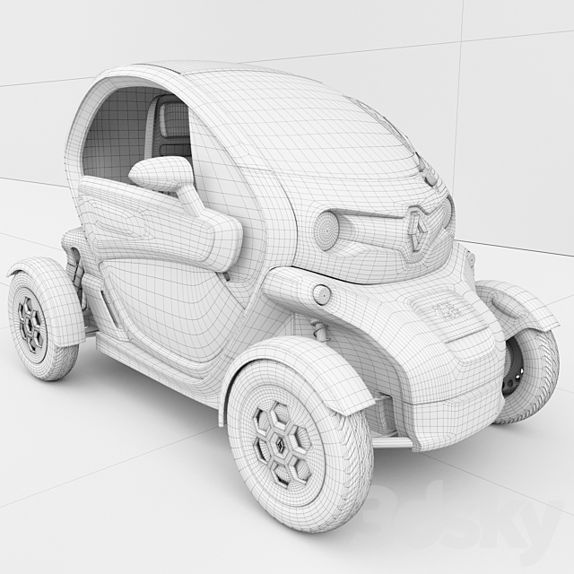 Renault Twizy 3DS Max Model - thumbnail 3