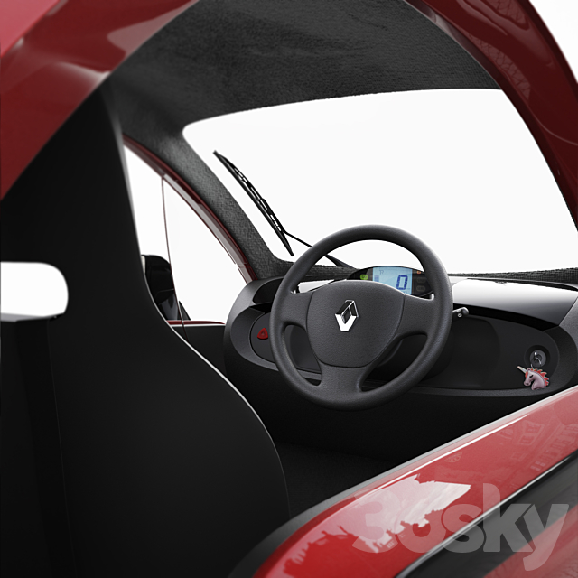 Renault Twizy 3DS Max Model - thumbnail 4