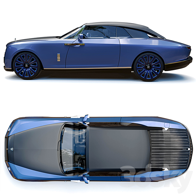 Rolls royce boat tail 3DS Max Model - thumbnail 3