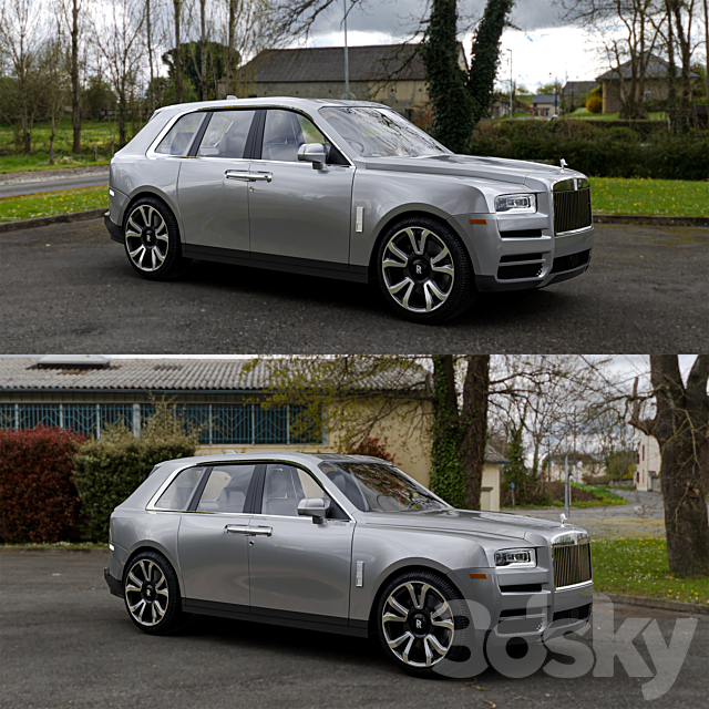 Rolls royce cullinan 3DS Max Model - thumbnail 4