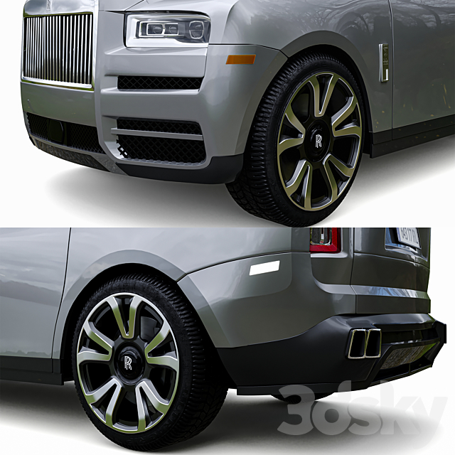 Rolls royce cullinan 3DS Max Model - thumbnail 5