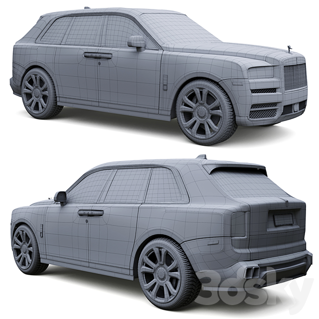 Rolls royce cullinan 3DS Max Model - thumbnail 6