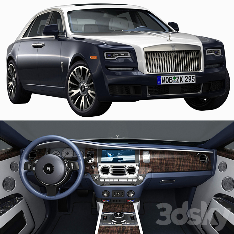 Rolls-Royce Ghost EWB 3DS Max - thumbnail 1