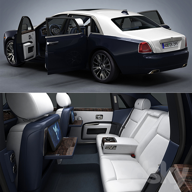 Rolls-Royce Ghost EWB 3DSMax File - thumbnail 3