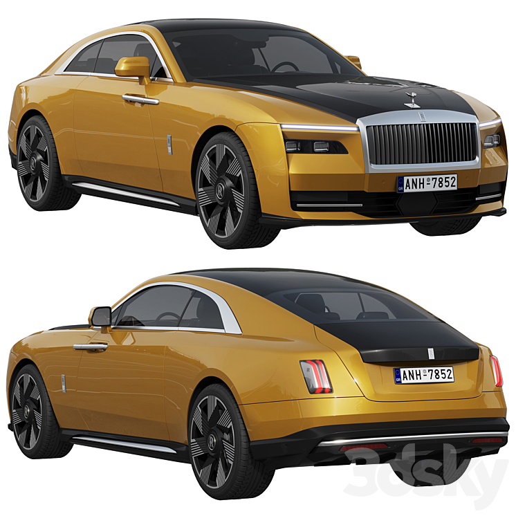 Rolls-Royce Specter 3DS Max Model - thumbnail 1