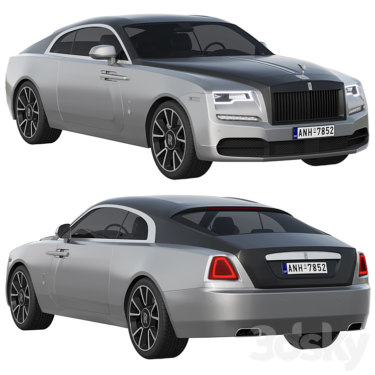 Rolls-Royce Wraith 3DS Max - thumbnail 1