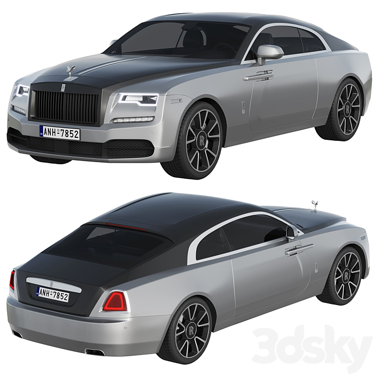 Rolls-Royce Wraith 3DS Max - thumbnail 2