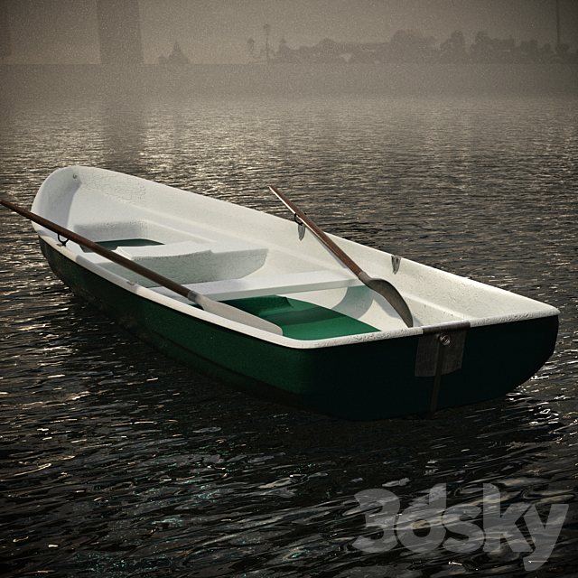 Rowing boat “PELLA FJORD” 3DS Max Model - thumbnail 6