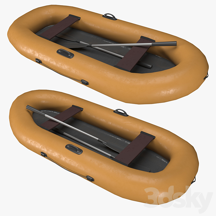 Rubber boat 3DS Max - thumbnail 1