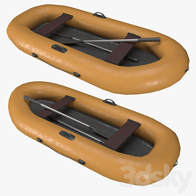 Rubber boat 3DSMax File - thumbnail 1