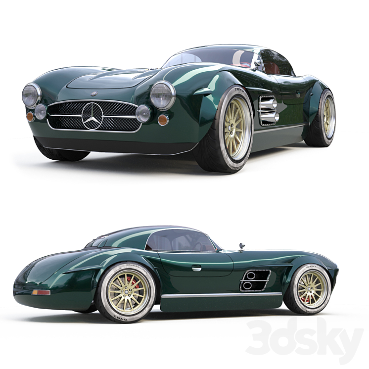 S-Klub Mercedes Benz (300 SL) 3DS Max Model - thumbnail 1