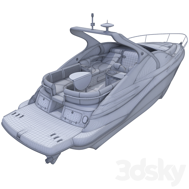 Sea boat 29 ft 3DSMax File - thumbnail 3