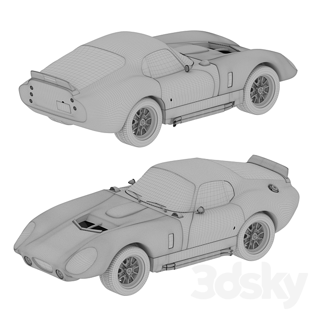 Shelby Daytona Cobra 3DS Max Model - thumbnail 3