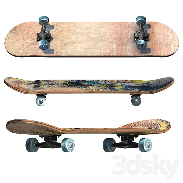 skateboard 3DSMax File - thumbnail 3