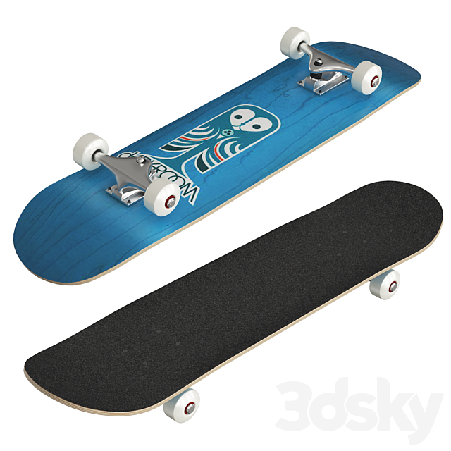 Skateboards 3DS Max Model - thumbnail 3