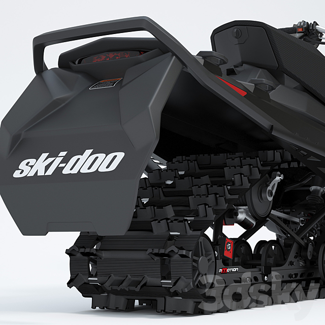 Ski-Doo Renegade X-RS 900 ACE Turbo Snowmobile 3DS Max Model - thumbnail 5