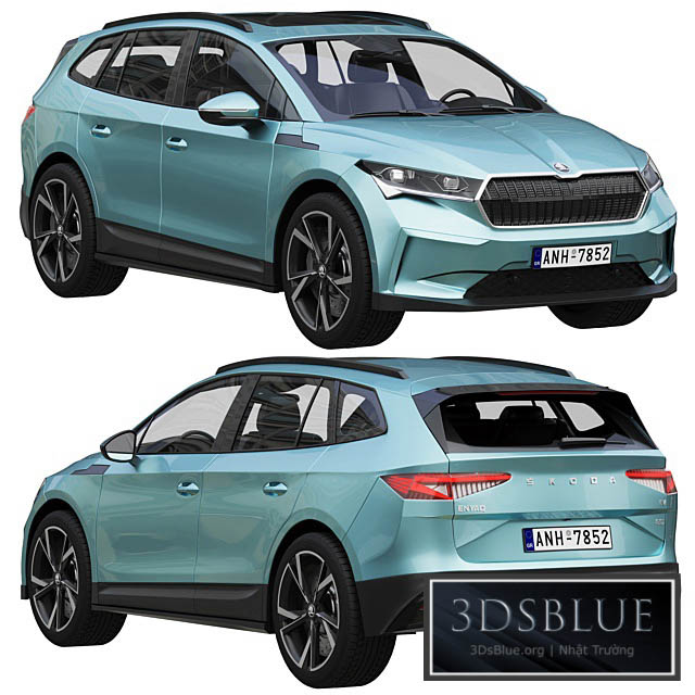 SKODA ENYAQ iV 3DS Max - thumbnail 3