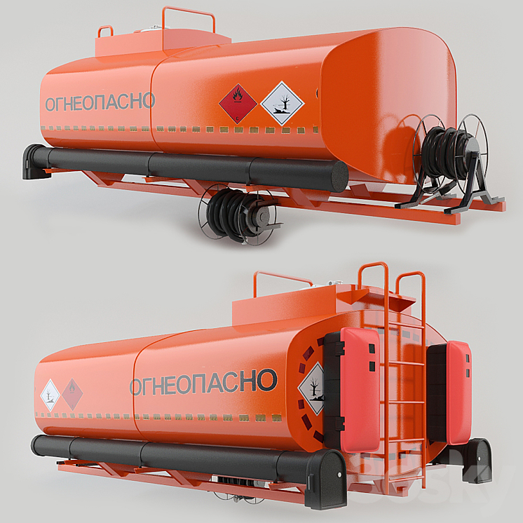 Tank truck 3DS Max - thumbnail 1