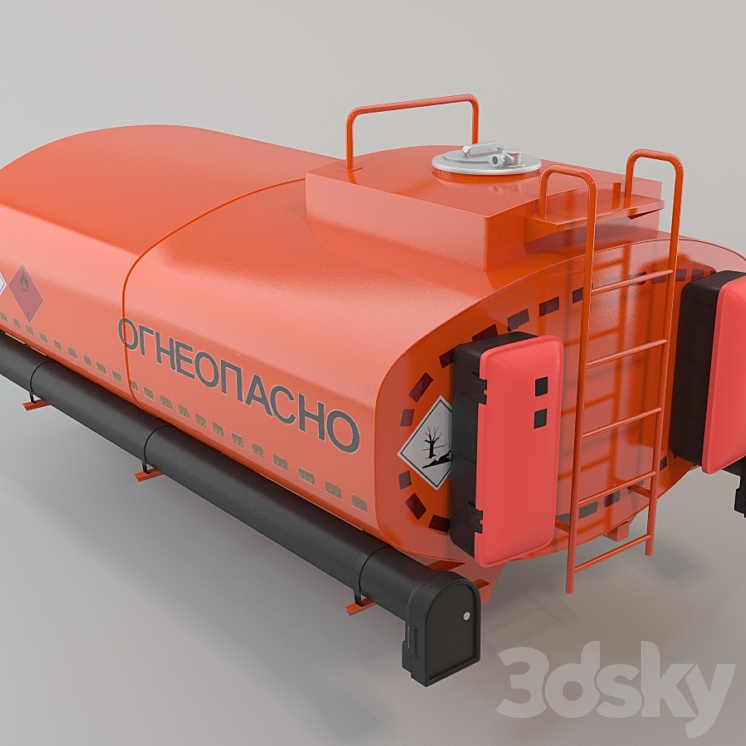 Tank truck 3DS Max - thumbnail 2