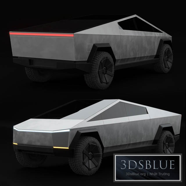 tesla cybertruck 3DS Max - thumbnail 3