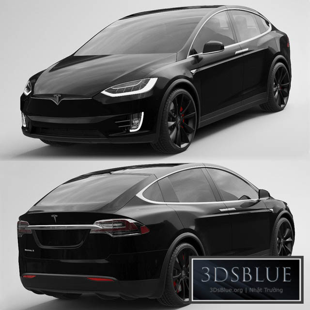 Tesla model x 3DS Max - thumbnail 3