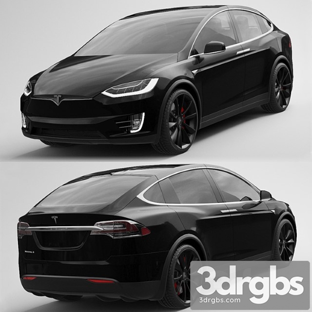 Tesla Model X 8 3dsmax Download - thumbnail 1