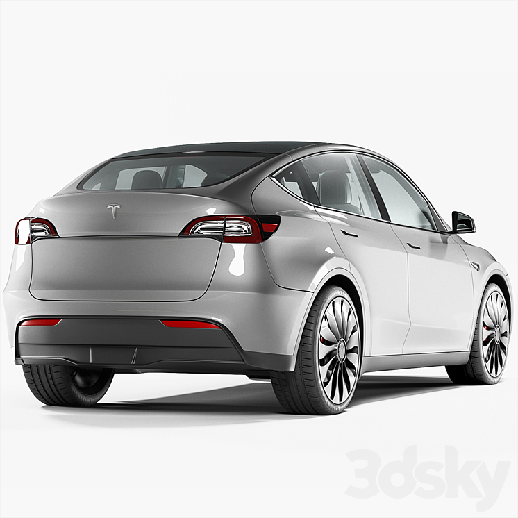 Tesla Model Y 3DS Max - thumbnail 2