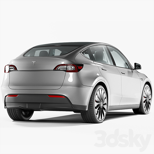 Tesla Model Y 3DSMax File - thumbnail 2