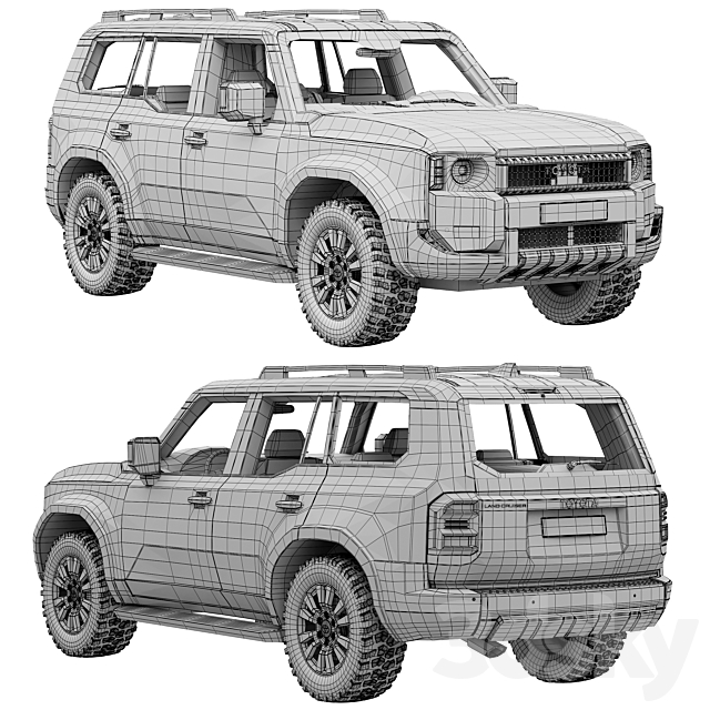 Toyota Land Cruiser 250 First Edition 2024 3DS Max Model - thumbnail 5