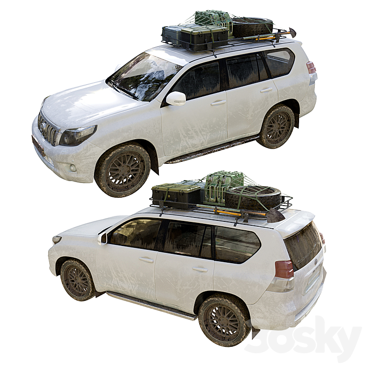 Toyota Land Cruiser Prado 3DS Max - thumbnail 1