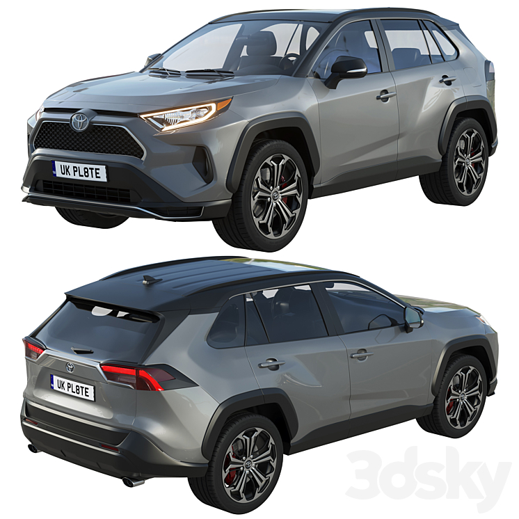 Toyota RAV4 Prime 2021 3DS Max - thumbnail 2