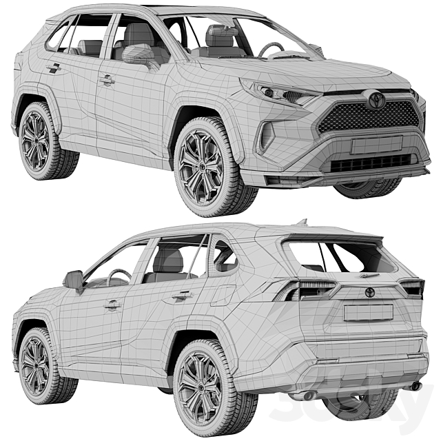 Toyota RAV4 Prime 2021 3DS Max Model - thumbnail 5