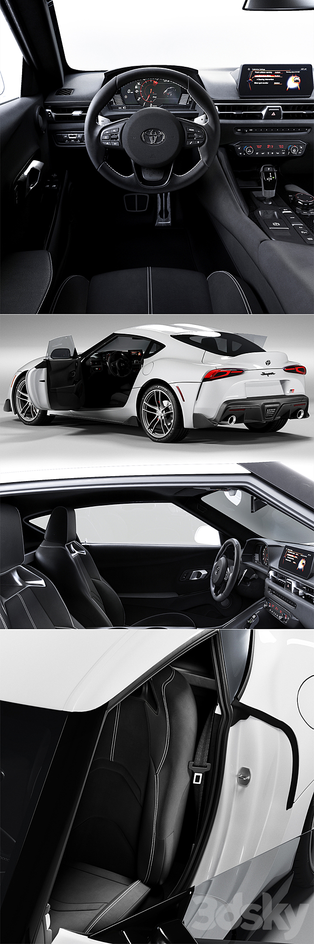 Toyota Supra GR 3DSMax File - thumbnail 2