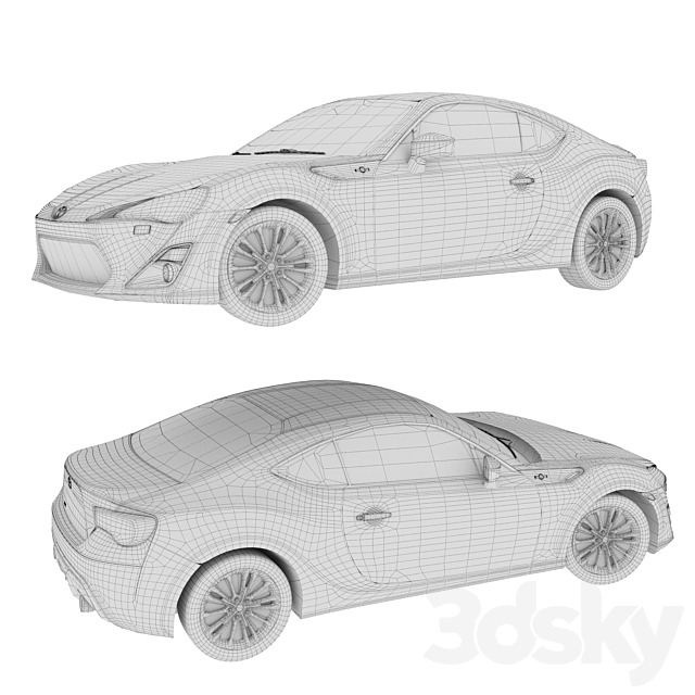 Toyota_GT86 3DSMax File - thumbnail 3