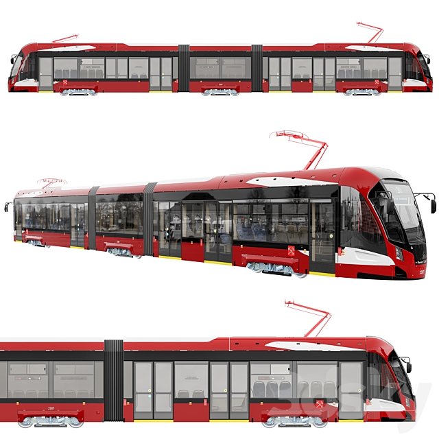 Tram “Nevsky” 71-932 3ds Max - thumbnail 1