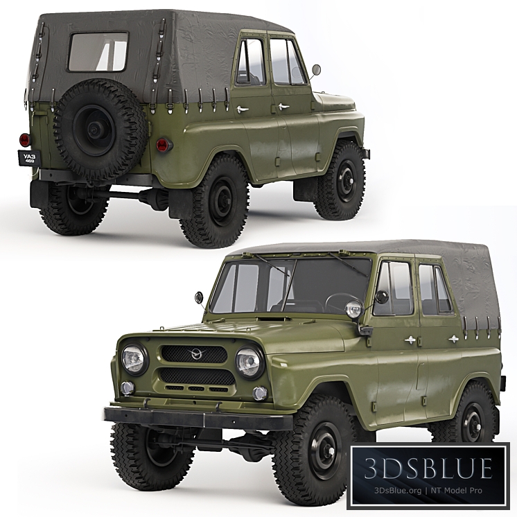 UAZ 469 1970 3DS Max - thumbnail 3